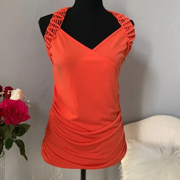 Cache Orange Top - Picture 2 of 6